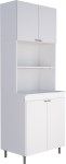 KIT DOBLE COCINA 4077 BLANCO MUEBLES ORLANDI