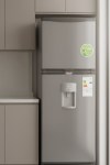 Heladera Con Freezer CONQUEROR 364 Litros Con Dispenser Plata 2F-1800PDa