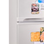 Heladera con Freezer TFK-HD220 220L - Eficiencia A, Estantes Vidrio, Plateada