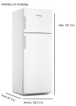 Heladera Con Freezer ESLABON DE LUJO 326 Litros Blanco ERD34BB