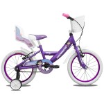 Bicicleta Niña Cross 17753 - R16, Rueditas, Canasto, Sillita, Fucsia