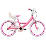 Bicicleta Niña Cross R20 17756 - Frenos V-Brake, Canasto, Sillita, Verde