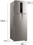HELADERA 408L IF43S NO FROST INV INOX ELECTROLUX