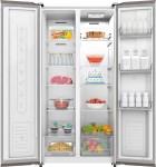 HELADERA 397L BRS400I1A NO FROST SBS IN INOX BGH