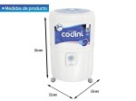 LAVARROPAS SEMIAUTOMATICO SILENT 4051 10KG 6P CODINI