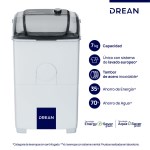 LAVARROPAS SEMIAUTOMATICO LTDR79SB0 7KG CS DREAN