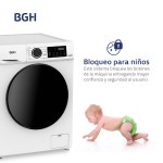 LAVARROPAS AUTOMATICO BWFI08W24AR INV 8K 1400 RPM BGH