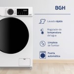 LAVARROPAS AUTOMATICO BWFI08W24AR INV 8K 1400 RPM BGH