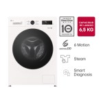 Lavarropas Automático Carga Frontal Wm65gwvfs6 6,5K 1200Rpm Blanco LG 
