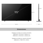 Smart Tv QD-MINI 115 Pulgadas 4K Ultra HD  TCL X955 MAX
