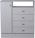 COMODA ECOPACK 1P 4C NEVADA MUEBLES RICCHEZZE