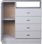 COMODA ECOPACK 1P 4C NEVADA MUEBLES RICCHEZZE