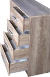 COMODA IMPERIO 4C 1P NEBRASKA GRIS MUEBLES RICCHEZZE