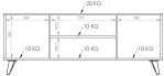 RACK ESC RE140 2P 1E BL/CI DIELFE