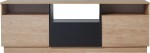 RACK MUNDIAL MESINA HICKORY / NEGRO TX MUEBLES RICCHEZZE