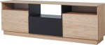 RACK MUNDIAL MESINA HICKORY / NEGRO TX MUEBLES RICCHEZZE
