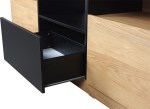 RACK MUNDIAL MESINA HICKORY / NEGRO TX MUEBLES RICCHEZZE