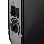 Calefactor Convector con Termostato Exahome Negro