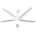 Ventilador de Techo ISG-56 - 80W 5 vel. 5 aspas LED Control Remoto Blanco