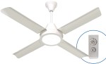 VENTILADOR DE TECHO FUSION LED BL CTR MTL 030131 SEVERBON