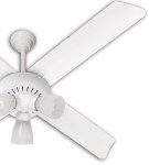 Ventilador De Techo VTA420 Blanco 80 W Con Luz SEVERBON