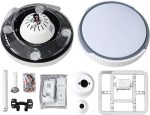 VENTILADOR DE TECHO RETR. EVA-42-W1 LED BL CONQUEROR