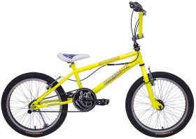 Bicicleta  Rodado 20 Freestyle Color Amarillo Fluo 1...