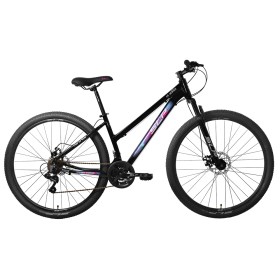 Bicicleta Mtb Woman 10 Pro  R29, Talle 16, 21 V, Disco, Aluminio, Negra/Fucsia