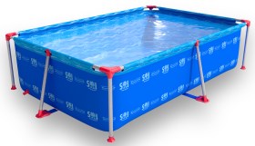 Pileta Estructural Rectangular De Lona De 2700 Litro...