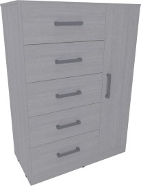 Chifoniers 3414 1P 5C 90Cm Ve.