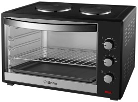 Horno Eléctrico De 50 Litros 2000 W Con Anafe 