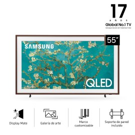 Smart Tv SAMSUNG 55 Pulgadas QLED 4K Ultra HD con Marco Nogal