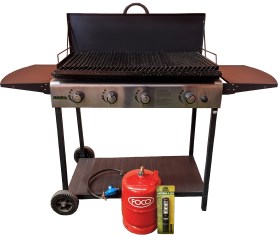 Parrilla A Gas 21181/9 Tapa Pl