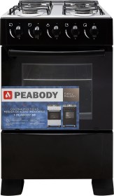 Cocina  50 Negra 50Cm 4 Hornallas Ng Bg 