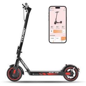 Monopatín Eléctrico VlpeV10  500W, 36V, 40Km/H, Negro/Rojo