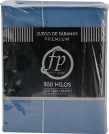 Juego De Sabanas Premium 1 1/2 Plaza Azulino 
