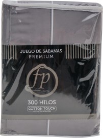 Juego De Sabanas Premium King Size Gris 