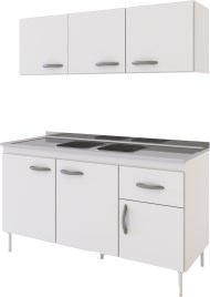 Combo Cocina New 140 Br Blanco 