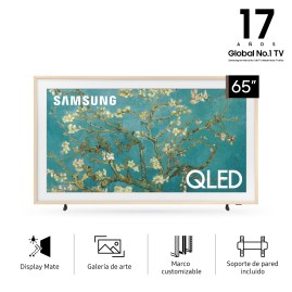 Smart Tv SAMSUNG 65 Pulgadas QLED 4K Ultra HD Con Marco Beige