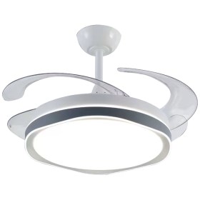 Ventilador De Techo Retractil Eva42W Led Blanco   
