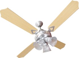 Ventilador De Techo A1023 Plata 90 W Con Luz