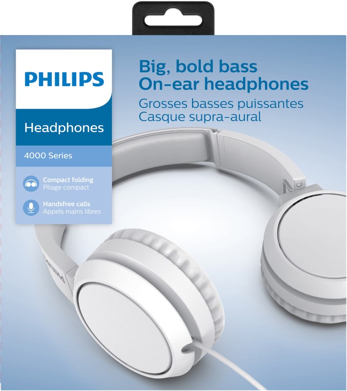 Auriculares C/Cable Philips Tah4105Wt/00 Blanco