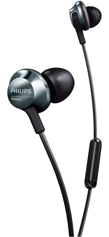 Auricular Con Cable In Ear PRO6305BK/00 Negro PHILIPS - PHILIPS AURICULARES  - Megatone