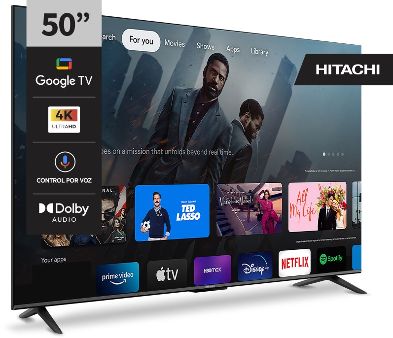 Smart Tv 50 Pulgadas 4K Ultra HD HITACHI CDH-LE504KSMART26 - HITACHI TV LED  44 a 50P SMART - Megatone