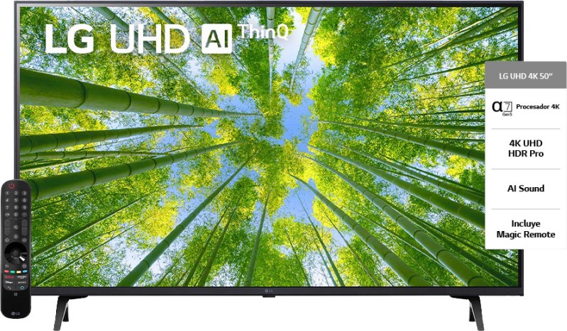 Smart Tv 50 Pulgadas 4K Ultra HD LG 50UQ8050PSB - LG TV LED 44 a 50P SMART  - Megatone