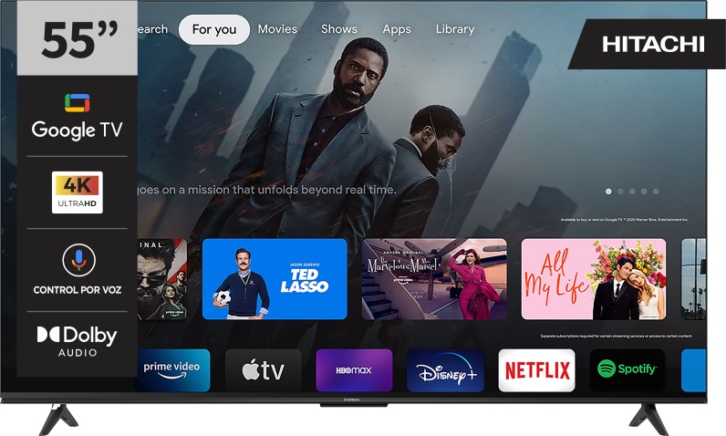 Smart Tv 55 Pulgadas 4K Ultra HD HITACHI CDH-LE554KSMART26 - HITACHI TV LED  51 A 59P SMART - Megatone
