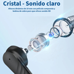 Auriculares In-ear Gamer Inalámbrico Carrello T8 Pro - Negro