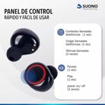 Auriculares In Ear  Suono Inalámbricos Negros