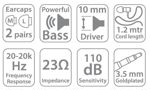 Auricular In Ear One For All Sv5231 Titanio Con Gel