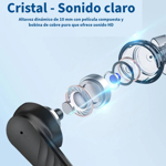 Auriculares In-ear Gamer Inalámbrico Carrello T8 Pro - Negro